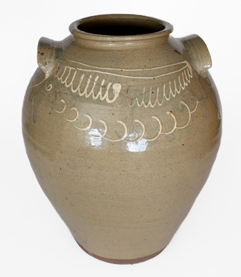 Rare Large-Sized CHANDLER / MAKER (Thomas Chandler, Edgefield District, SC) Stoneware Jar