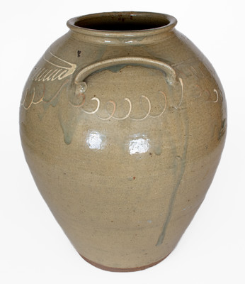 Rare Large-Sized CHANDLER / MAKER (Thomas Chandler, Edgefield District, SC) Stoneware Jar