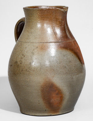 Attrib. Greene County, Tennessee Salt-Glazed Stoneware Pitcher, c1860-90