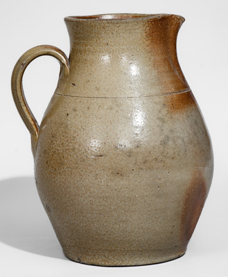 Attrib. Greene County, Tennessee Salt-Glazed Stoneware Pitcher, c1860-90