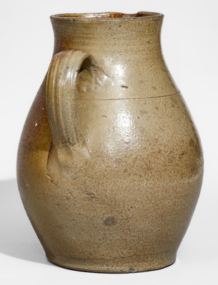 Attrib. Greene County, Tennessee Salt-Glazed Stoneware Pitcher, c1860-90