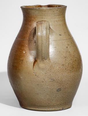 Attrib. Greene County, Tennessee Salt-Glazed Stoneware Pitcher, c1860-90