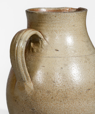 Attrib. Greene County, Tennessee Salt-Glazed Stoneware Pitcher, c1860-90