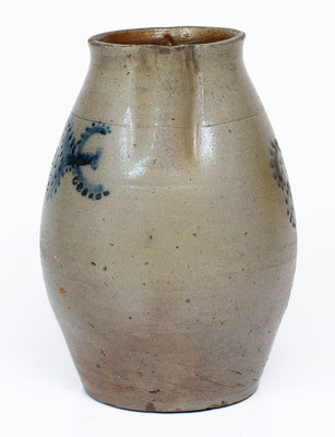 Rare attrib. Lewis Haun, Greene County, TN Cobalt-Decorated Stoneware Pitcher