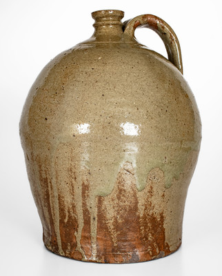 Fine Stoneware Jug Incised "Lm," David Drake, Edgefield District, South Carolina