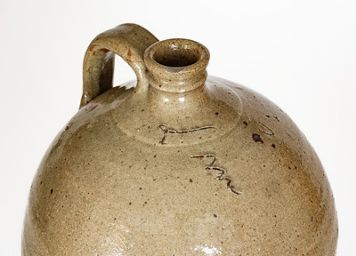 Fine Stoneware Jug Incised "Lm," David Drake, Edgefield District, South Carolina