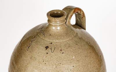 Fine Stoneware Jug Incised "Lm," David Drake, Edgefield District, South Carolina