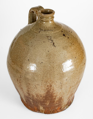 Fine Stoneware Jug Incised "Lm," David Drake, Edgefield District, South Carolina