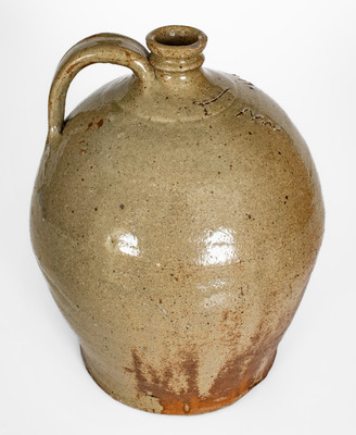 Fine Stoneware Jug Incised "Lm," David Drake, Edgefield District, South Carolina