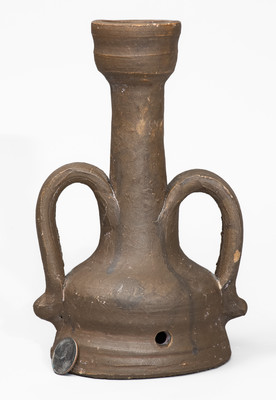 Tennessee Stoneware Candlestick, late 19th or early 20th century