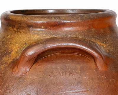 Rare SMITH JR (Samuel Smith, Knox County, TN) Salt-Glazed Stoneware Jar