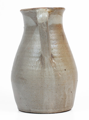 Scarce attrib. Whelchel Family, Gaffney, SC Area Stoneware Pitcher w/ Brown-Slip Stenciled Decoration