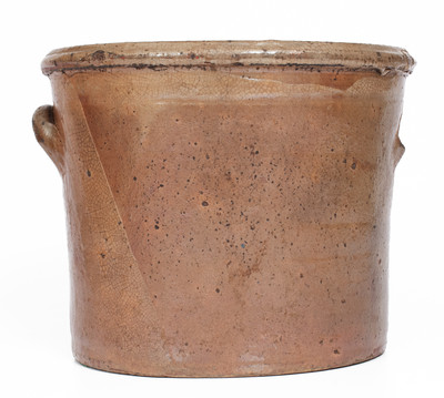 Attrib. Whelchel Family, Gaffney, SC Area Stoneware Crock w/ Stenciled Iron Slip Decoration