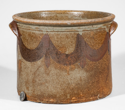 Rare attrib. Phoenix Factory, Shaw's Creek, Edgefield District, SC Stoneware Cake Crock