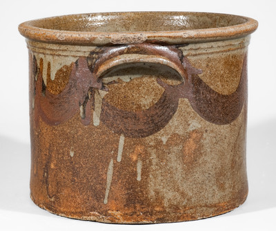 Rare attrib. Phoenix Factory, Shaw's Creek, Edgefield District, SC Stoneware Cake Crock