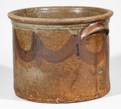 Rare attrib. Phoenix Factory, Shaw's Creek, Edgefield District, SC Stoneware Cake Crock