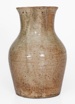 Rare Stoneware Pitcher attrib. Pottersville Stoneware Manufactory, Edgefield District, SC, c1820-40