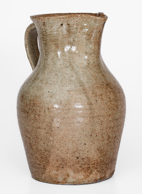 Rare Stoneware Pitcher attrib. Pottersville Stoneware Manufactory, Edgefield District, SC, c1820-40