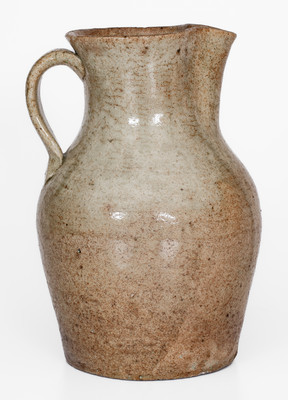 Rare Stoneware Pitcher attrib. Pottersville Stoneware Manufactory, Edgefield District, SC, c1820-40
