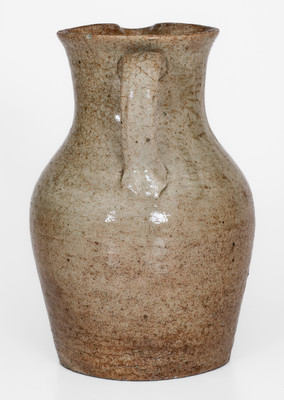 Rare Stoneware Pitcher attrib. Pottersville Stoneware Manufactory, Edgefield District, SC, c1820-40