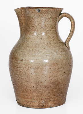 Rare Stoneware Pitcher attrib. Pottersville Stoneware Manufactory, Edgefield District, SC, c1820-40