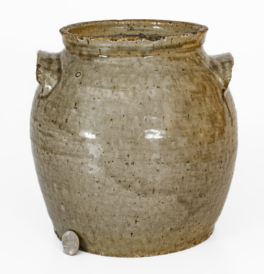 Attrib. Landrum Brick and Pottery, Columbia, South Carolina Stoneware Jar w/ Impressed Circle