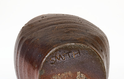 Extremely Rare SMITH (Samuel Smith Pottery, Knox County, TN) Salt-Glazed Stoneware Flask