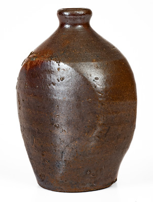 Extremely Rare SMITH (Samuel Smith Pottery, Knox County, TN) Salt-Glazed Stoneware Flask