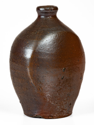 Extremely Rare SMITH (Samuel Smith Pottery, Knox County, TN) Salt-Glazed Stoneware Flask