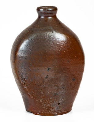 Extremely Rare SMITH (Samuel Smith Pottery, Knox County, TN) Salt-Glazed Stoneware Flask
