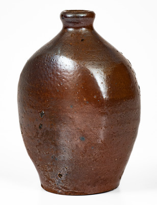 Extremely Rare SMITH (Samuel Smith Pottery, Knox County, TN) Salt-Glazed Stoneware Flask