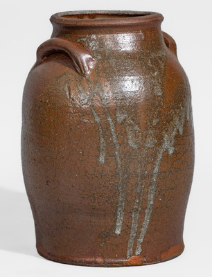SMITH, JR. (Samuel Smith Pottery, Knox County, TN) Salt-Glazed Stoneware Jar, c1820-30