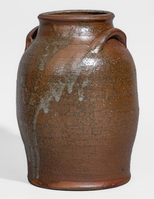 SMITH, JR. (Samuel Smith Pottery, Knox County, TN) Salt-Glazed Stoneware Jar, c1820-30
