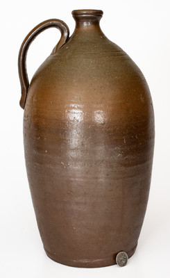 Attrib. James Crawley, Putnam County, Tennessee Salt-Glazed Stoneware Jug