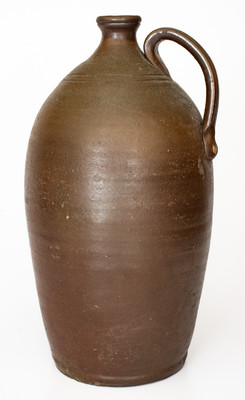 Attrib. James Crawley, Putnam County, Tennessee Salt-Glazed Stoneware Jug