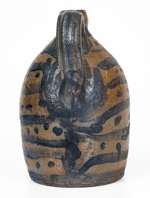 Exceptional Small-Sized attrib. Decker Pottery, Washington Co, TN Stoneware Jug w/ Profuse Decoration