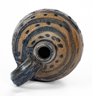 Exceptional Small-Sized attrib. Decker Pottery, Washington Co, TN Stoneware Jug w/ Profuse Decoration