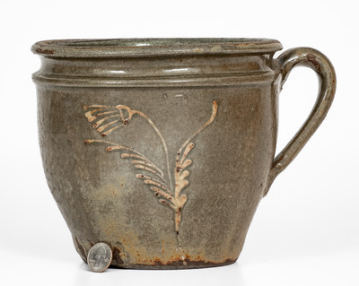 Rare attrib. Collin Rhodes, Shaw's Creek, Edgefield District, SC Stoneware Clabber Bowl