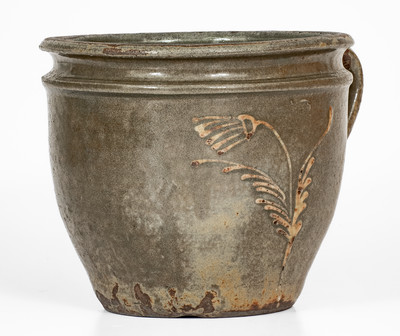 Rare attrib. Collin Rhodes, Shaw's Creek, Edgefield District, SC Stoneware Clabber Bowl