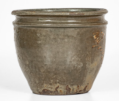 Rare attrib. Collin Rhodes, Shaw's Creek, Edgefield District, SC Stoneware Clabber Bowl