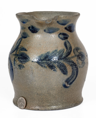 Rare attrib. Decker Pottery, Washington County, TN Squat-Form Stoneware Pitcher