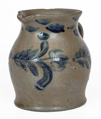 Rare attrib. Decker Pottery, Washington County, TN Squat-Form Stoneware Pitcher