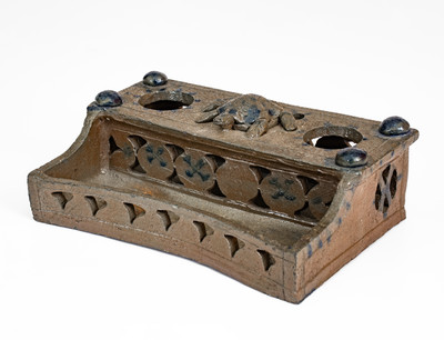 412. Pottery,Inkstand,Cobalt,TN,Decker (844)