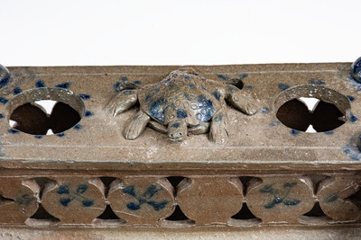 Highly Important Stoneware Inkstand w/ Turtle Finial, Decker Pottery, Washington County, TN