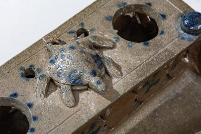 Highly Important Stoneware Inkstand w/ Turtle Finial, Decker Pottery, Washington County, TN