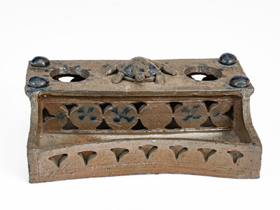 412. Pottery,Inkstand,Cobalt,TN,Decker (844)