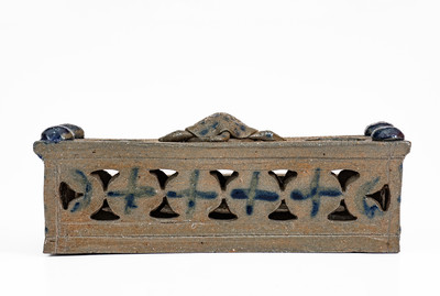 Highly Important Stoneware Inkstand w/ Turtle Finial, Decker Pottery, Washington County, TN