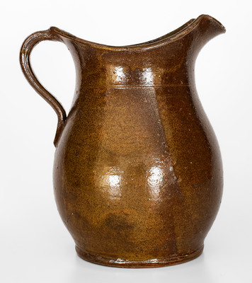 Glazed Stoneware Pitcher, Southern origin, fourth quarter 19th century