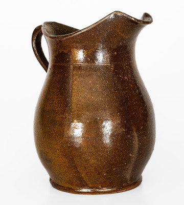 Glazed Stoneware Pitcher, Southern origin, fourth quarter 19th century