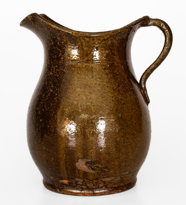 Glazed Stoneware Pitcher, Southern origin, fourth quarter 19th century